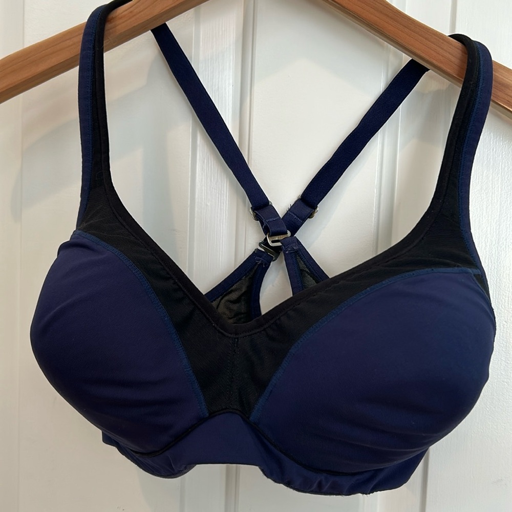 Natori Blue Convertible Sports Bra 34DDD